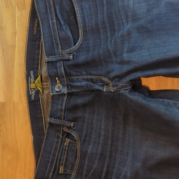 Lucky Brand Dark Wash Cate Boot Jeans 10/30 Ankle - Picture 2 of 10